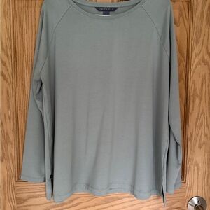 Free Fly Grey Relaxed long sleeve shirt
